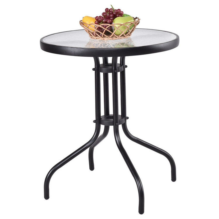 Outdoor Bistro Bar Cafe Balkon Garten Terrasse Custom Logo Stickerei oder Drucktisch