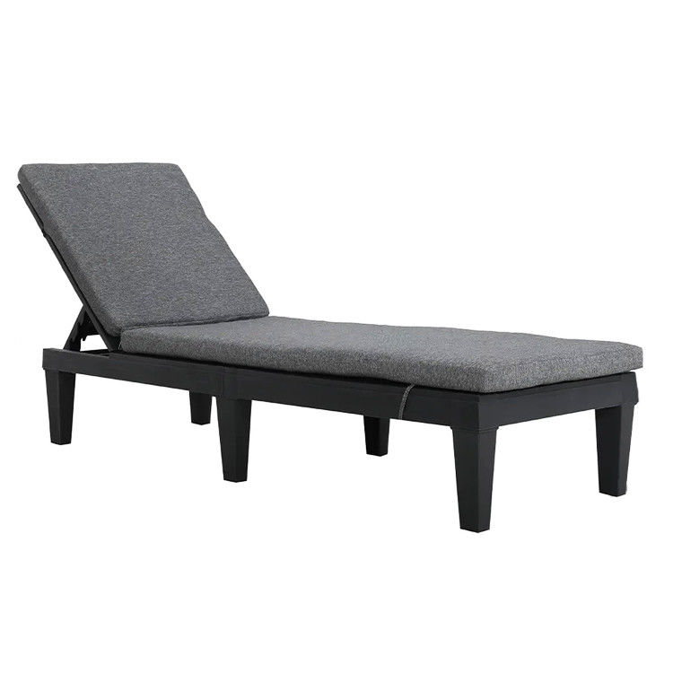 Moderne Outdoor Beach Patio Hotel Sonnenliegen Stuhl mit Kissen und stapelbarem Design