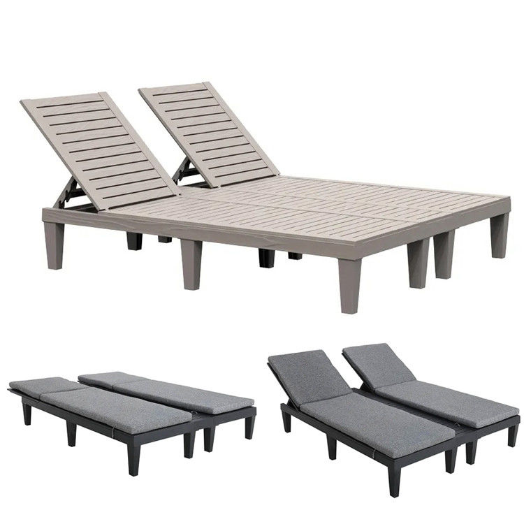 Kunststoffstapelfähiger Sonnenliegenstuhl für den Außenstrand Patio Hotel Schwimmbad
