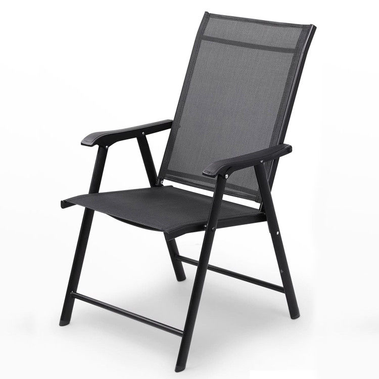 Außencafé Garten Balkon Terrasse Strand Metall Eisen Klappstuhl mit Postverpackung