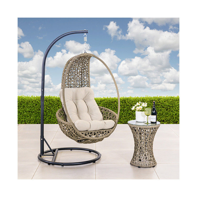 Moderner Design-Stil AJUNION Patio-Schaukeln WickerRattan Hängestuhl für Außenmöbel