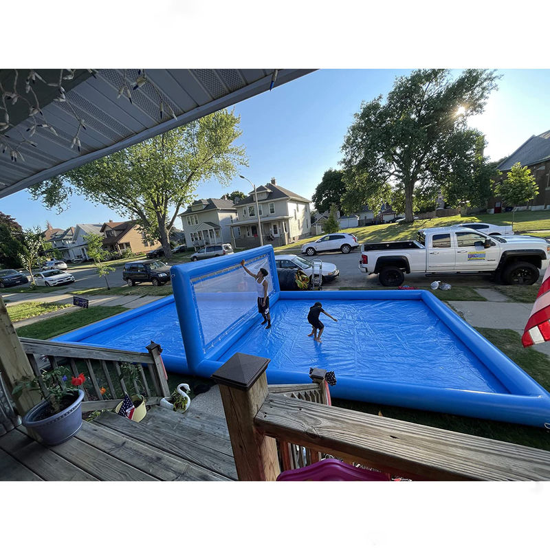 Aufblasbares Volleyballfeld für das Schwimmbad L32.8 x W16.5 x H7ft