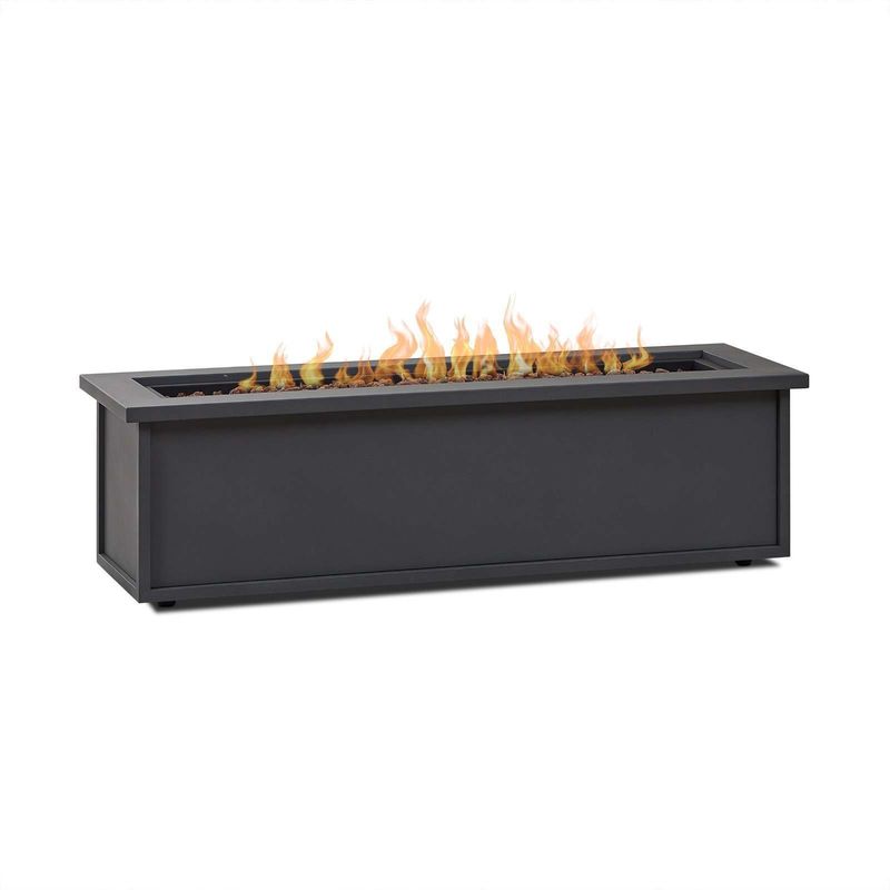 Außenmöbel Gasfeuerbrenntisch 48"L x 15"W x 13,5"H Perfekt für das Leben im Freien