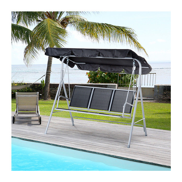 170W x 153H cm Metall-Schaukel im Freien Gartenbank Hängende Hängemattenstuhl Veranda Schaukel