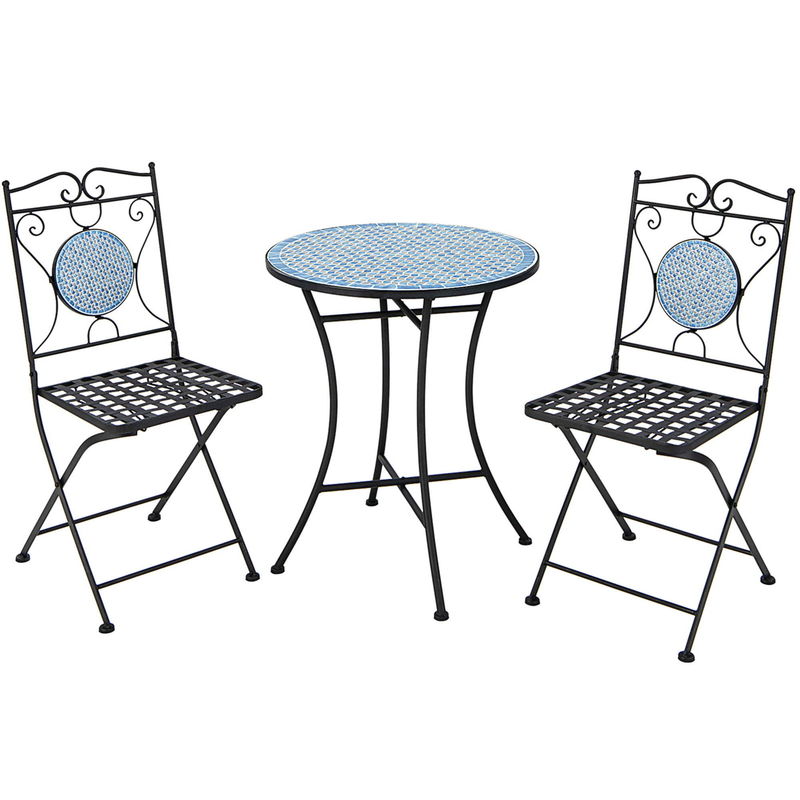 Verbessern Sie Ihre Außendekoration mit AJUNION All Weather Bistro Set Tischgröße Dia24" x H28