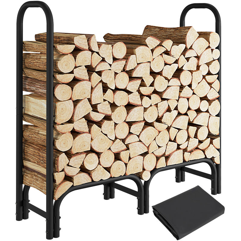 AJUNION Holzhalter für Innen- und Außenlager W123 x D34 x H124,5cm