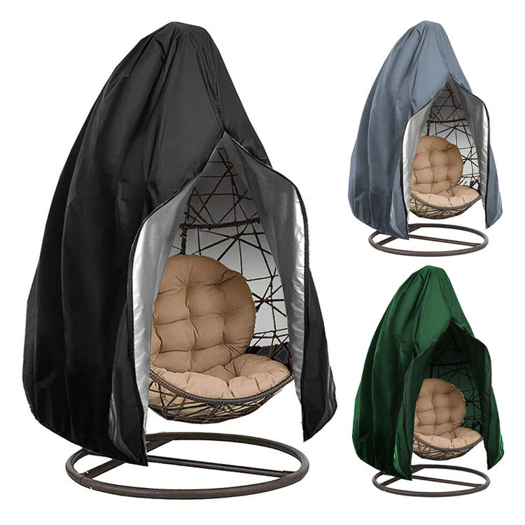600D Oxford PVC Einfachhängender Schaukelstuhl Staubschutzdeckel für Außengarten Terrasse