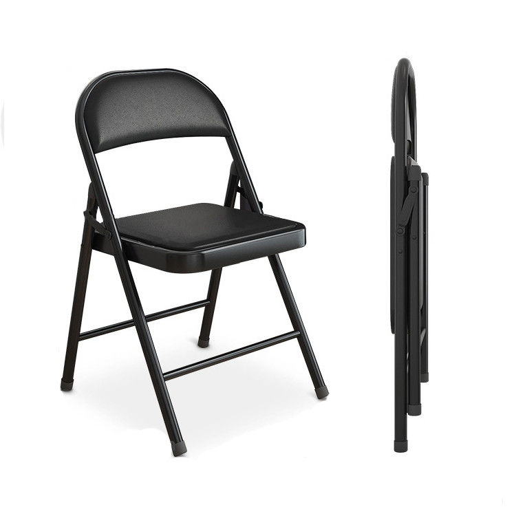 Aussen Hochzeitsfeier Klappstuhl Stapelbare Vinyl-Sessel Pliante für Veranstaltungen im Freien