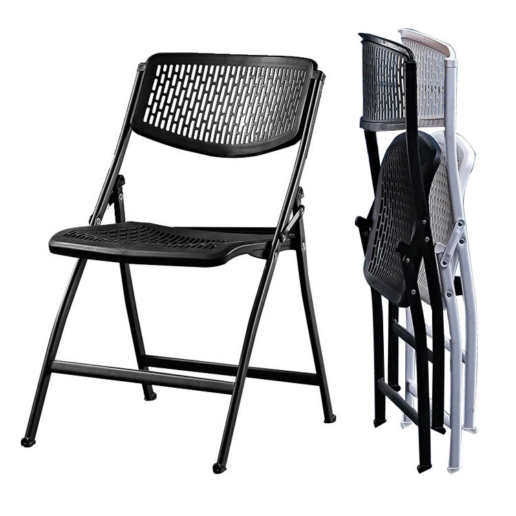 Klappbare weiße Metall-Plastik-Stapelstühle für Outdoor-Hotels Gartenparty Bankettveranstaltungen