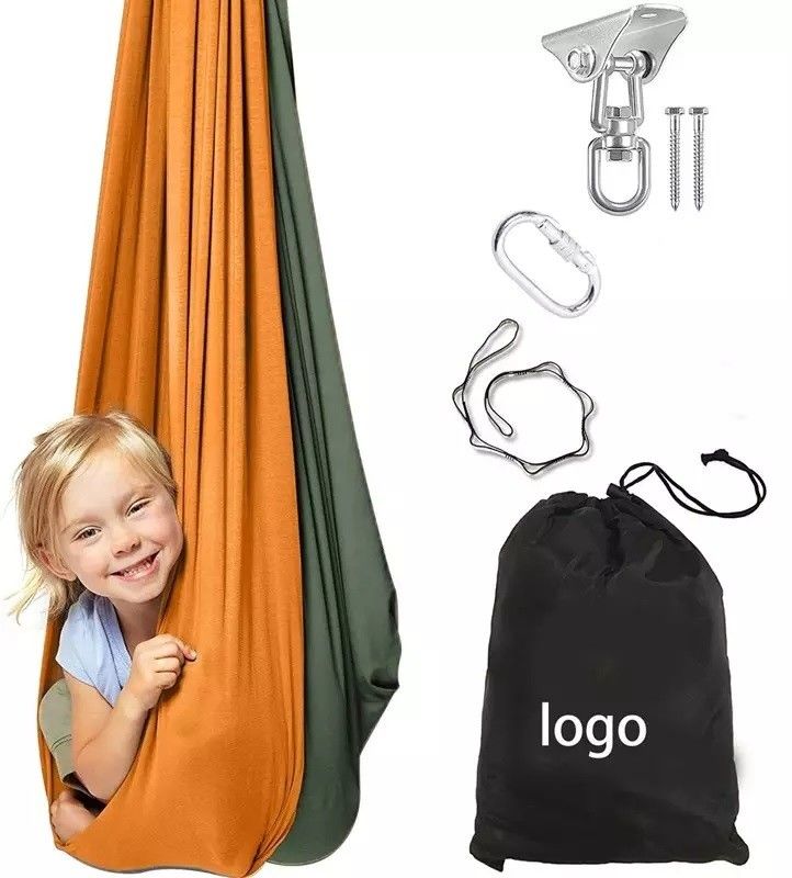 Postverpackung Kinder Kinder Doppeltherapie Sensorische Luftyoga Hängematte Schaukel Custom Logo