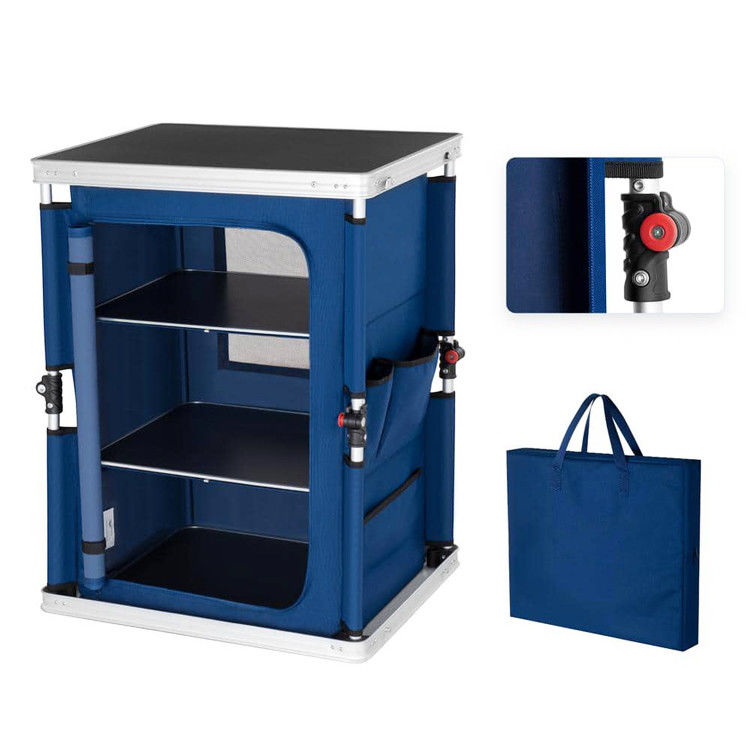Allgemeine Außenmöbel Camping Klapptisch mit Lagerschrank