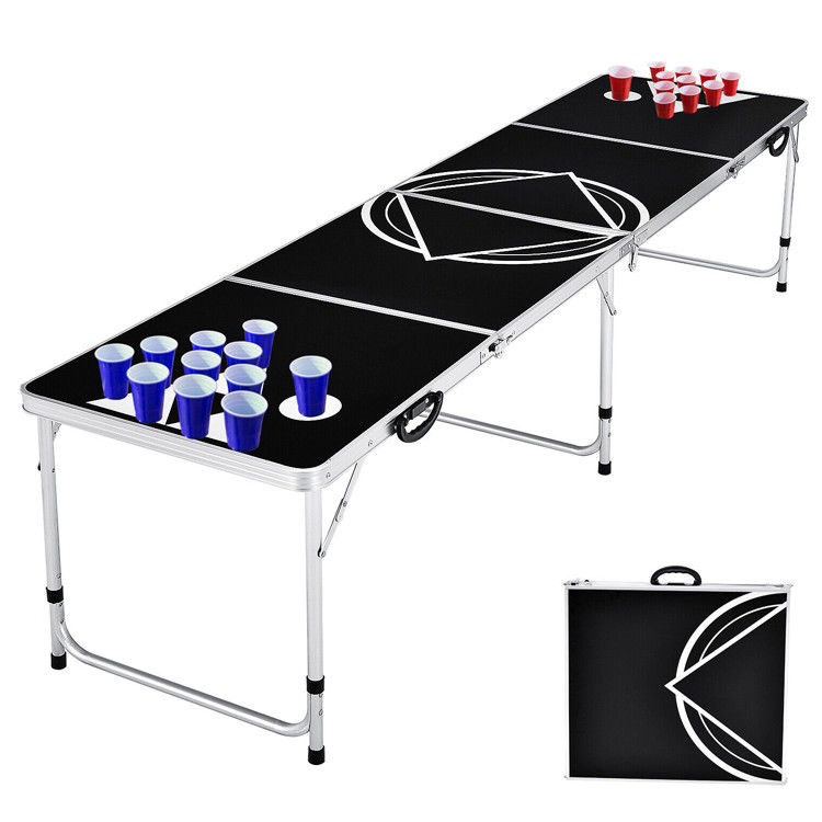 Outdoor Garten Bar Bistro Cafe Patio Party Portable Klappbare Metall Bier Pong Tisch
