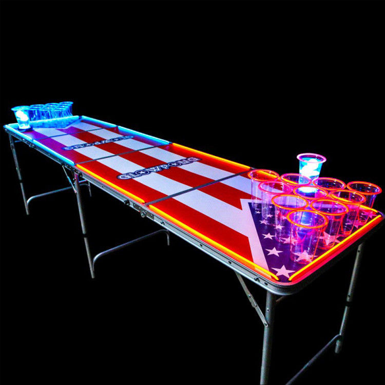 Klappbarer tragbarer Bier-Pong-Tisch für Outdoor-Gartenbar Bistro Cafe Patio Party-Veranstaltung