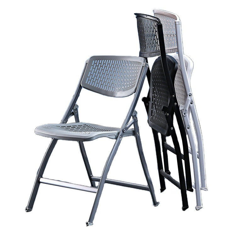 Outdoor Bankett Veranstaltungen Kunststoff Metall Klappstuhl Weiß Schwarz Esszessel für Hochzeitshotel
